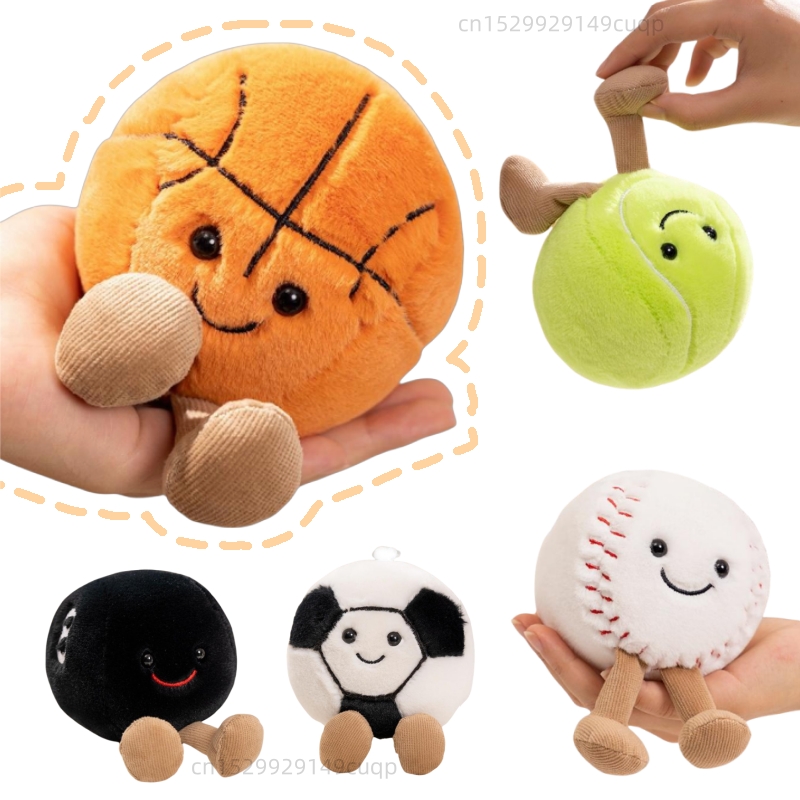 Badminton Tv - 10cm Cute Basketball Football Tennis Baseball