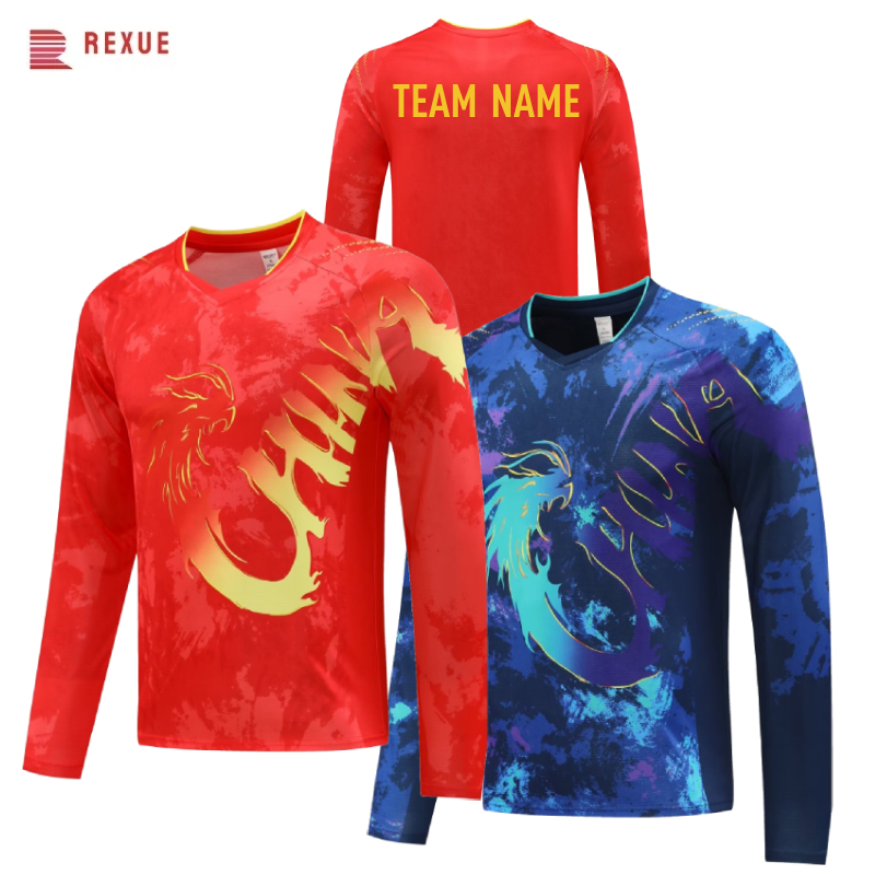 Badminton Logo - China Dragon Long Sleeve Table Tennis