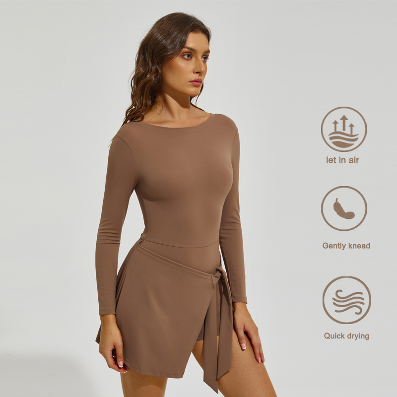 Women Long Sleeve Tennis Skirt - Badminton Outfit review and price
