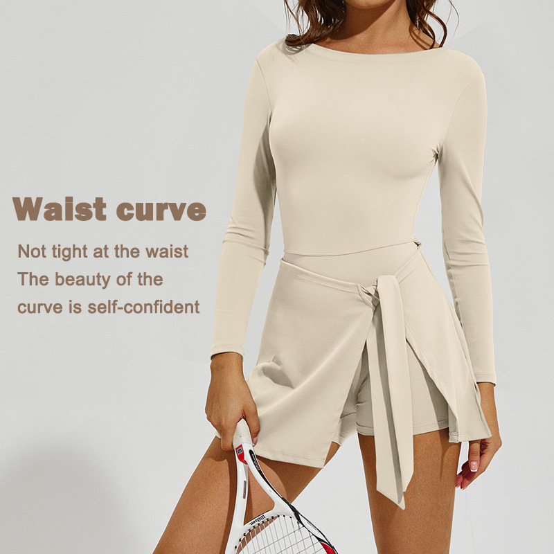 Women Long Sleeve Tennis Skirt - Badminton Outfit review and price
