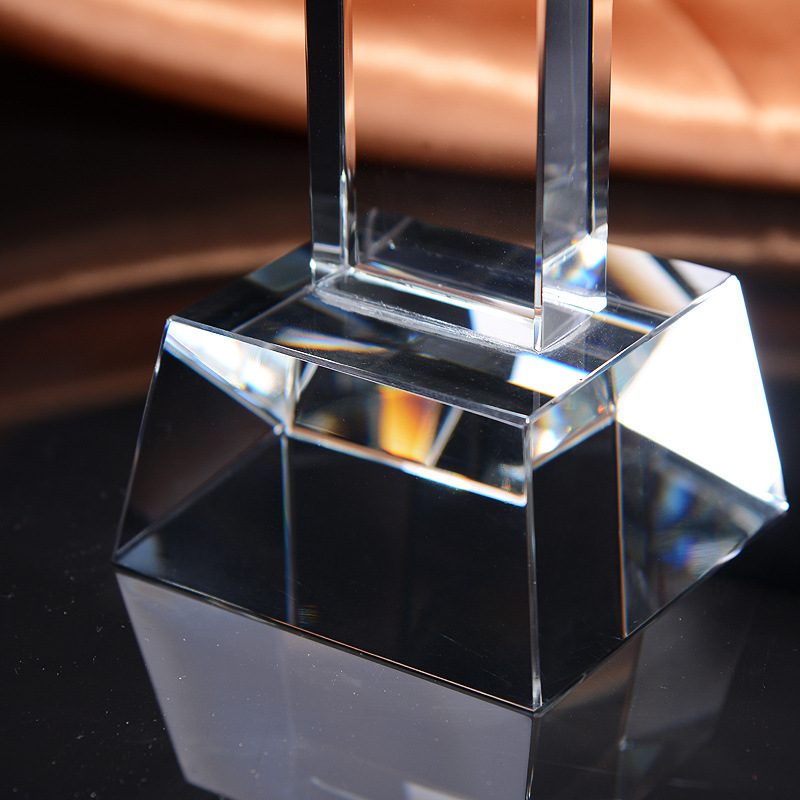 Customized Crystal Trophy Badm - Badminton Logo review and price